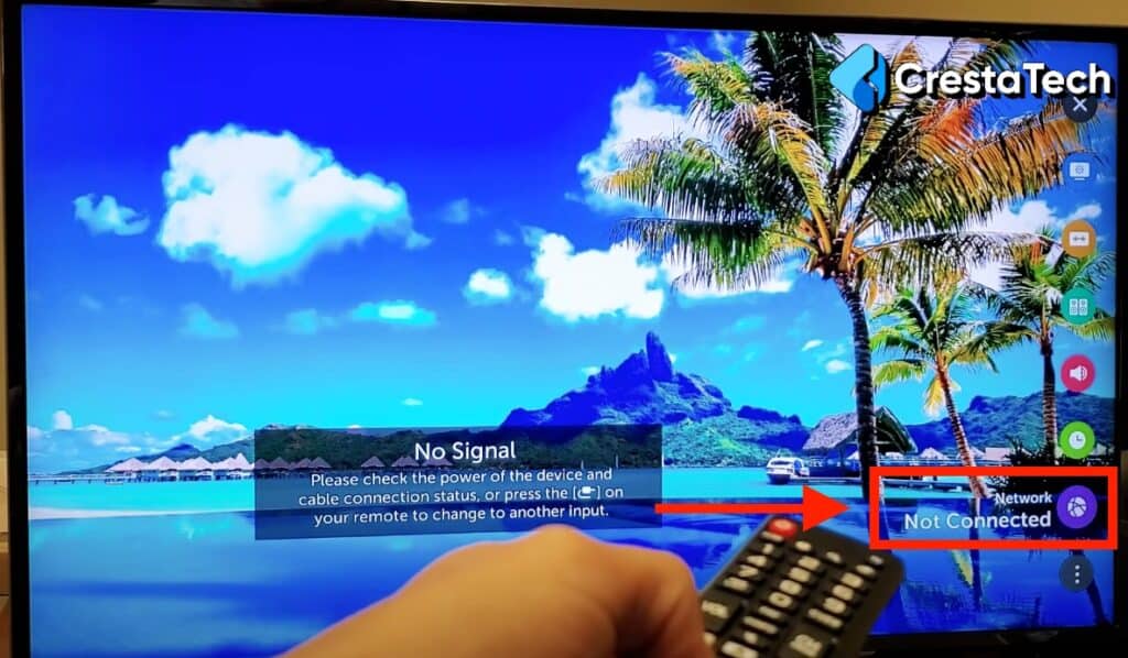 Select Network in LG TV Settings