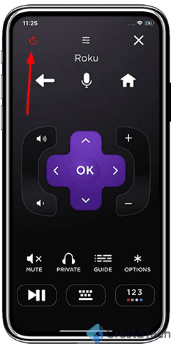 Roku Mobile App On Button