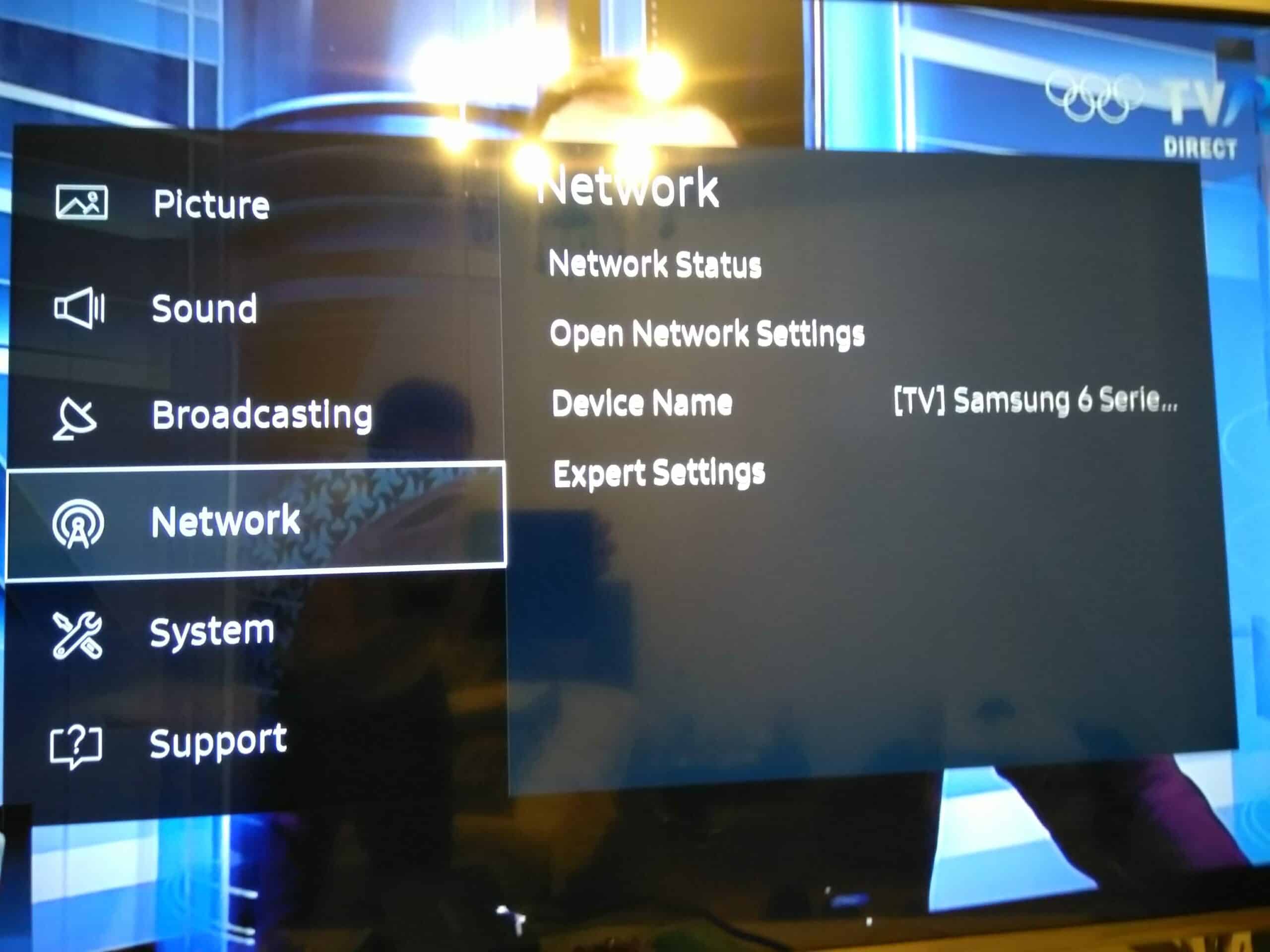 Samsung TV Network Reset
