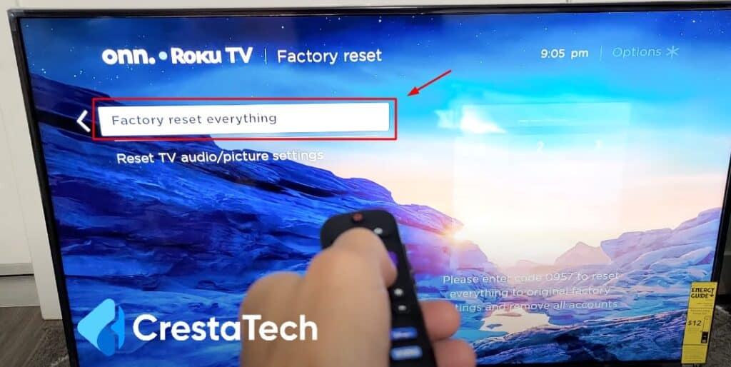 Factory Reset Everything Roku TV