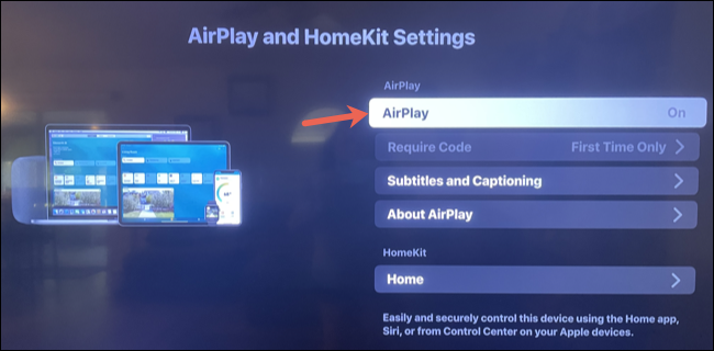 Verify that AirPlay is turned on