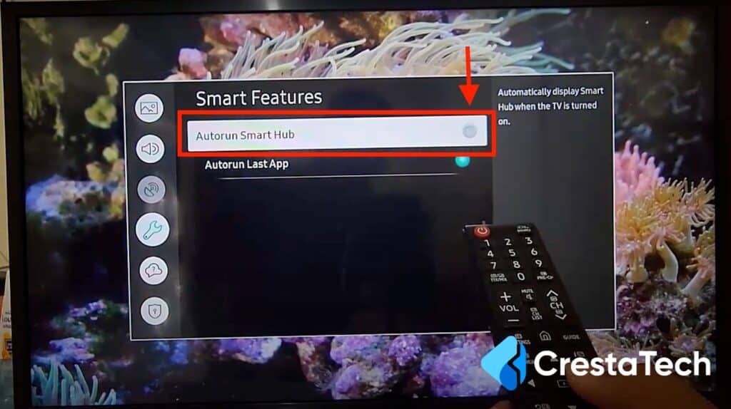 Turn off Smart Hub in Samsung TV