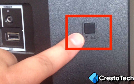 Samsung TV Power Button in the Back