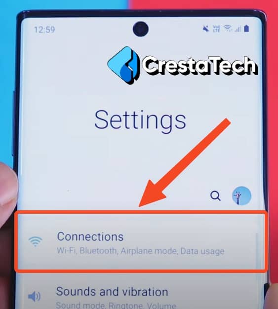 Connections in Samsung Smartphone
