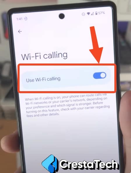 Wifi Calling in Google Pixel