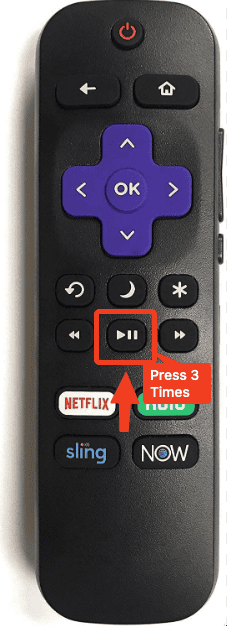 Hisense Roku TV Remote Play Pause Button